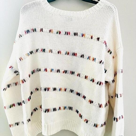 BCX Junior's Sweater Rainbow Stitch Sweater pullover for women size XL New - Picture 4 of 6